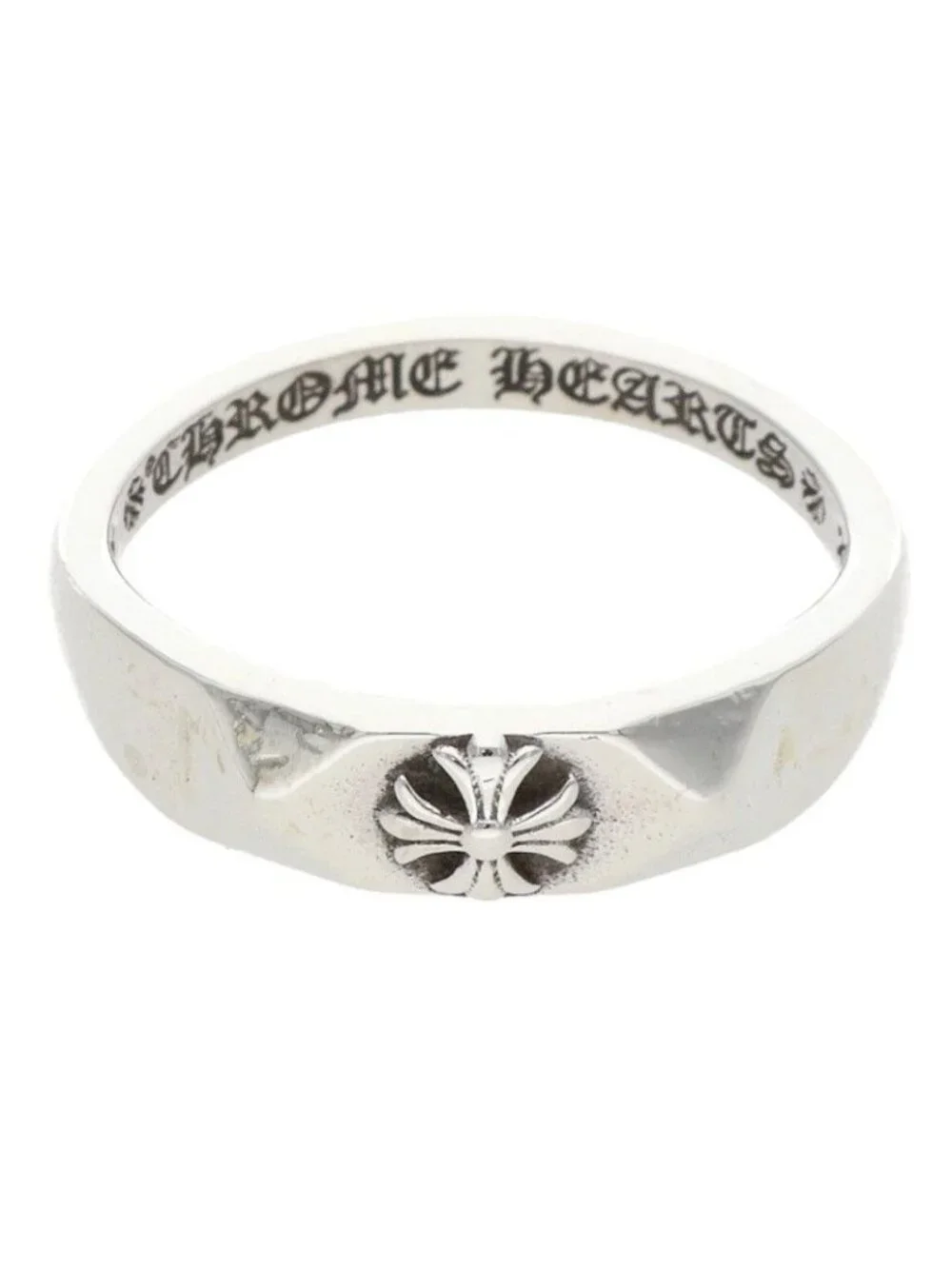 Chrome Hearts Bubblgm Pyramid Pls Bubble Gum Plus Silver Ring
